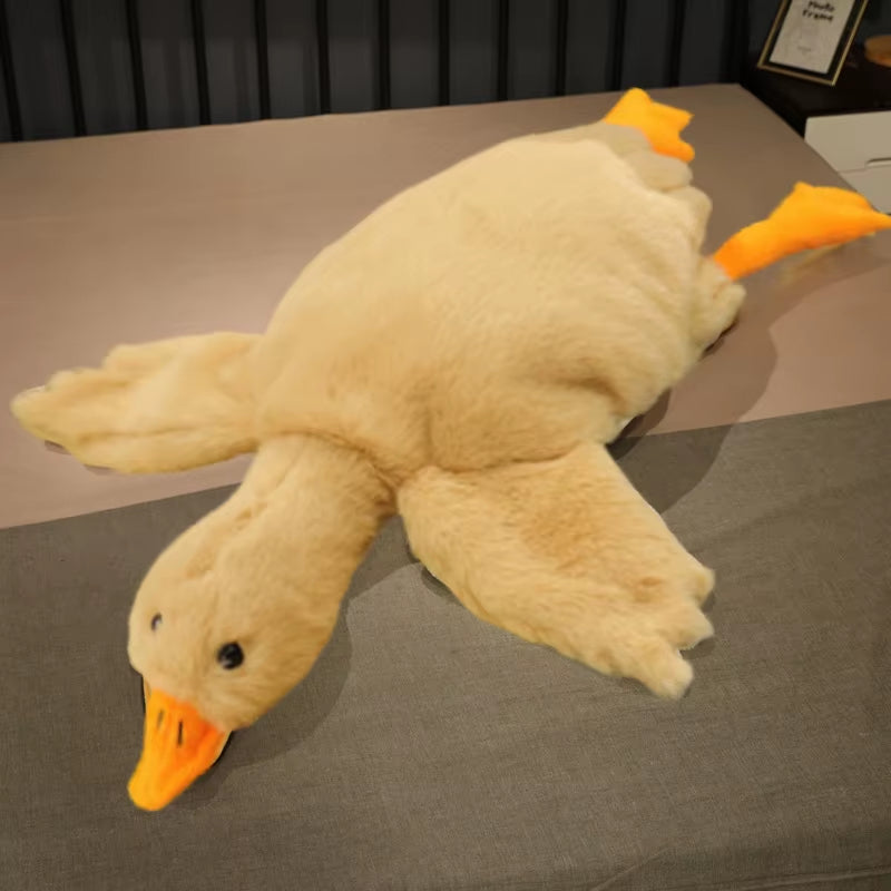 Cuddle Up with Our Adorable 50-190Cm Large Brown Hug Stuffed Animal Duck - The Perfect Plush Companion for Sleepovers and Parties!