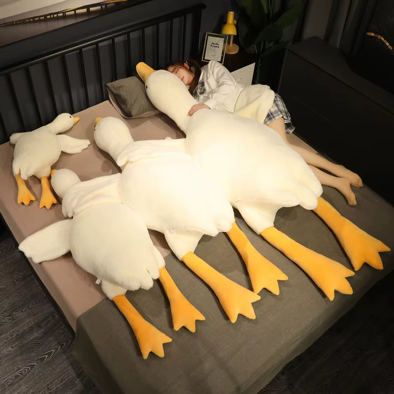 Cuddle Up with Our Adorable 50-190Cm Large Brown Hug Stuffed Animal Duck - The Perfect Plush Companion for Sleepovers and Parties!