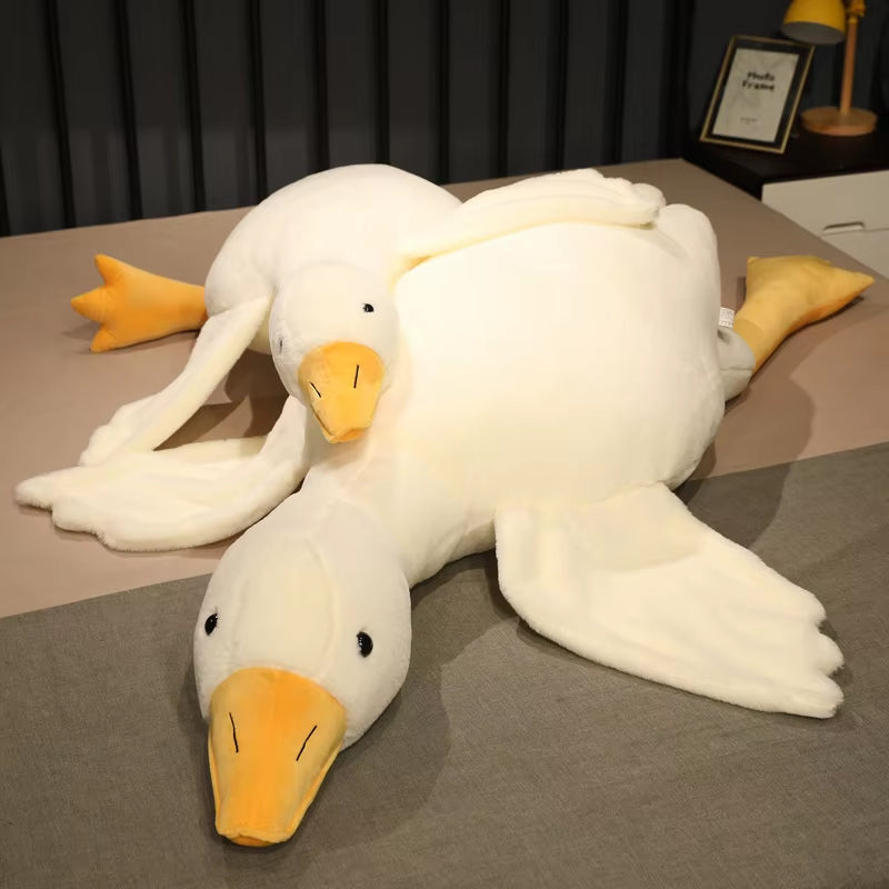 Cuddle Up with Our Adorable 50-190Cm Large Brown Hug Stuffed Animal Duck - The Perfect Plush Companion for Sleepovers and Parties!