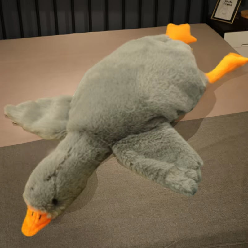 Cuddle Up with Our Adorable 50-190Cm Large Brown Hug Stuffed Animal Duck - The Perfect Plush Companion for Sleepovers and Parties!